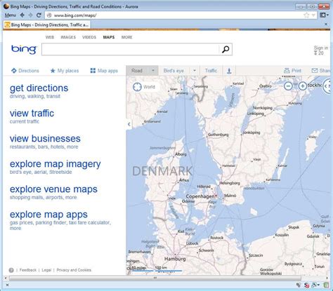 Bing Map Of The World