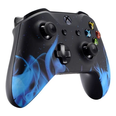 Soft Touch Blue Flame Front Shell For Xbox One S