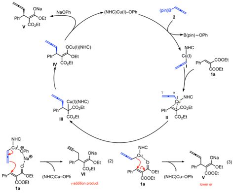 N Heterocyclic Carbene Cu Catalyzed Enantioselective Allenyl Conjugate