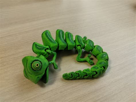3d Printable Articulated Chameleon By Mcgybeer