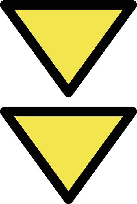 Triangles Vers Le Bas Signer Images Vectorielles Gratuites Sur