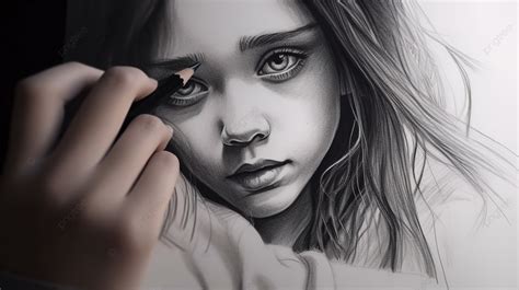 Girl Drawing Black And White Video Tutorial Background Sad Pictures