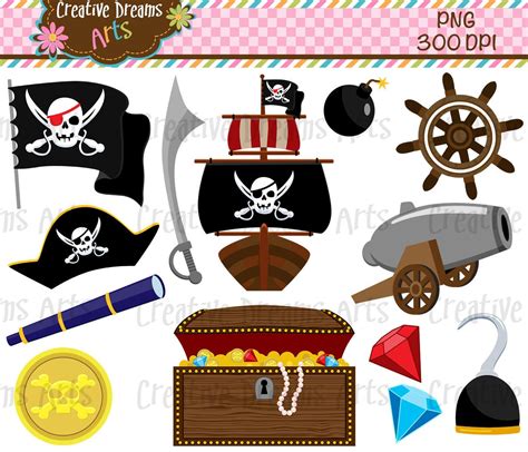 Pirates Digital Clip Art Instant Download Etsy Canada Clip Art