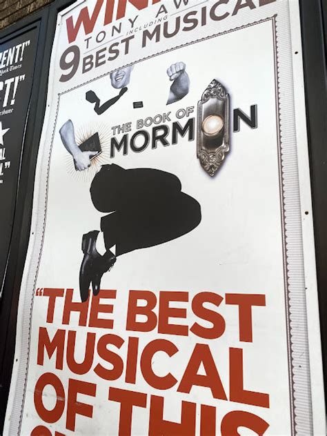 Book Of Mormon Poster Broadway Musical New York City Eugene Oneill