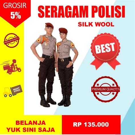 Jual Bahan Kain Seragam Polisi Polri Wool Premium Terbaik Dan Nyaman Shopee Indonesia