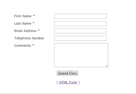 Makers Of The Web Html Simple Registration Form