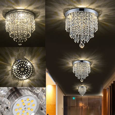 Led Pendant Ceiling Lamp Elegant Crystal Ball Light Led Chandelier