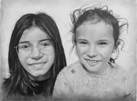 portrait enfant 435 pencil on paper jacques dominé