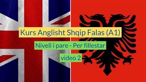 Kurs Anglisht Shqip Per Fillestar Falas Niveli I Pare A1 I Anglisht