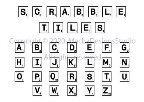 Scrabble Tiles Svg Scrabble Tiles Svg Digital Download Etsy