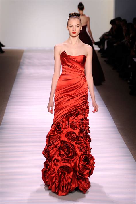 Monique Lhuillier Fw 2010 Red Evening Dress Designer Evening Gowns Gorgeous Gowns