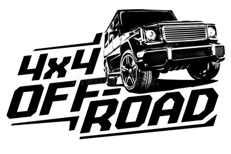 4x4 Off Road Vector Illustration Clup Logo Stock Vector Illustration