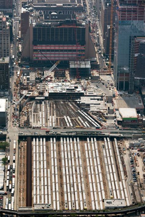 New York Penn Station Aerial View Stock Image Image Of Aerial