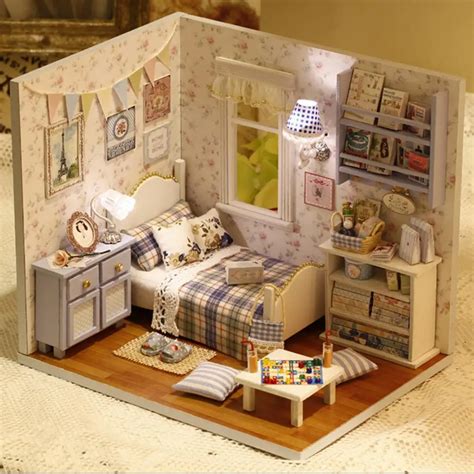 1pcs Happy Series Diy Wooden Doll House Room Box Handmade 3d Miniature
