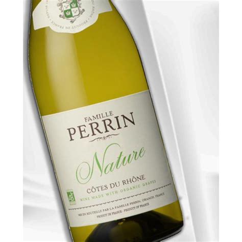 Côtes du Rhône Nature blanc Bio 2022 Famille Perrin