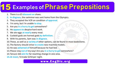 15 Examples Of Phrase Prepositions In Sentences Engdic
