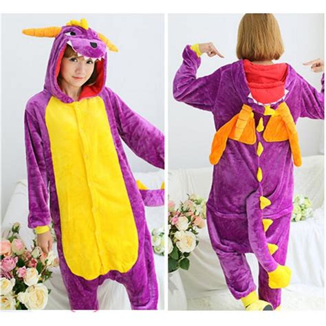 Spyro Dragon Costume Japan Anime Purple Spyro The Dragon Onesie Pyjama