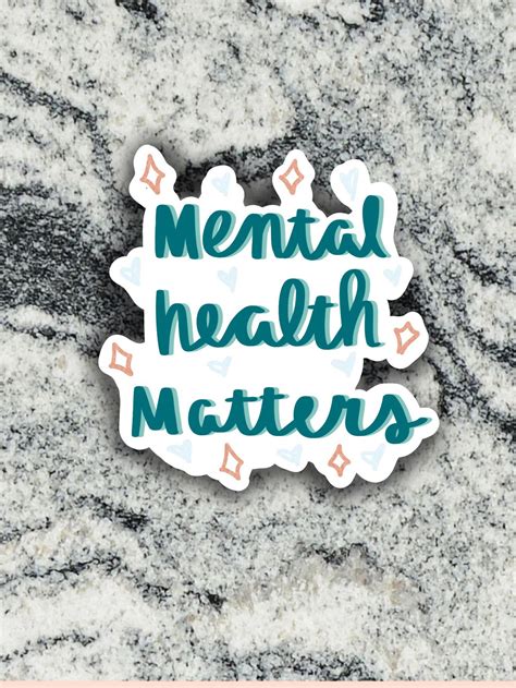 Mental Health Matters Sticker Cute Stickers Laptop Decals Etsy