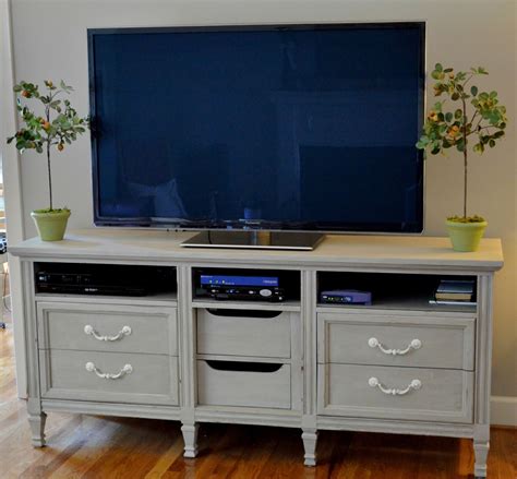 This diy tv stand was supposed to be posted on the 4th of january! Repurpose a Dresser into a TV Stand | Dresser tv stand, Tv ...