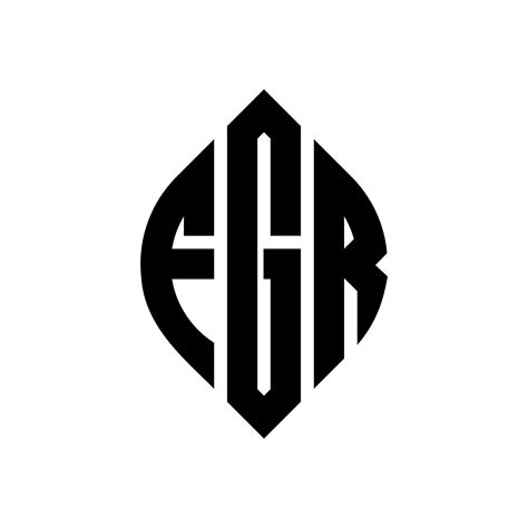 Diseño De Logotipo De Letra De Círculo Fgr Con Forma De Círculo Y