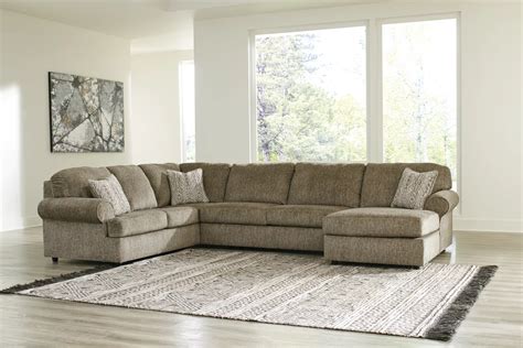 Ashley Delta City 3 Pc Sectional Sofa With Raf Chaise Baci Living Room