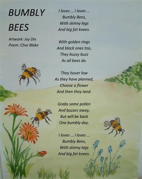 Bumbly Bees Poem by Clive Blake - Poem Hunter