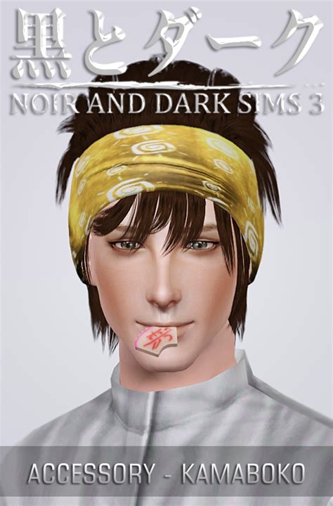 Ts3 Accessory Kamaboko Noir And Dark Sims