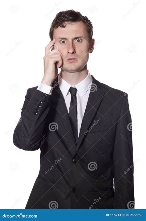 Baffled Businessman Scratching His Head Stock Photo Image Of Confused
