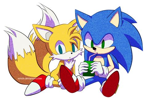 Sonic And Tails By Myly14 Sonic Fotos Sonic Sonic The Hedgehog