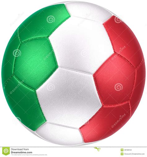 A viareggio, primo giorno di allenamento. Soccer Ball With Italy Flag (photorealistic) Stock Photo ...