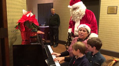 Ann Dupre With Santa Singing Jingle Bells Youtube