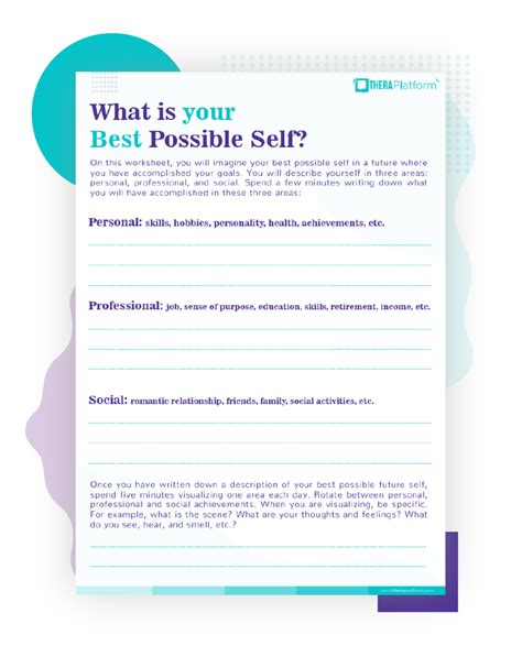 ️my Best Self Worksheet Free Download