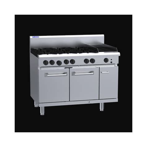 Luus RS 6B3C 6 Burner 300mm Chargrill With Oven