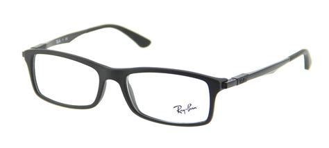 Eyeglasses Ray Ban Rx 7017 5196 54 17 Man Noir Rectangle Frames Full Frame Glasses Classic