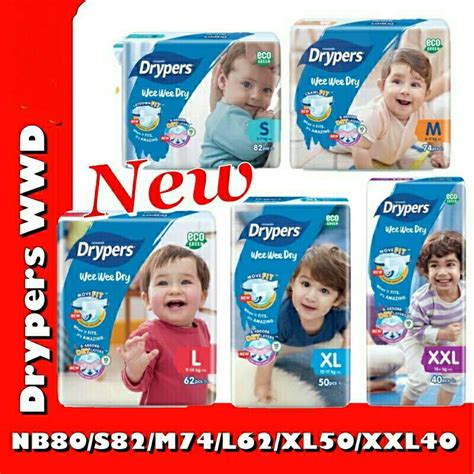 1carton 3pack Drypers Weewee Dry All Sizes X 3pack Shopee Malaysia