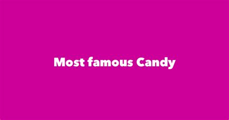 Most Famous People Named Candy 1 Is Candy Reynolds