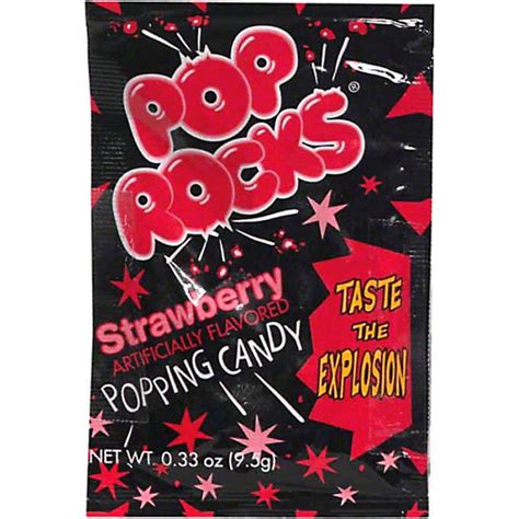Pop Rocks Strawberry Packaged Candy Quality Foods