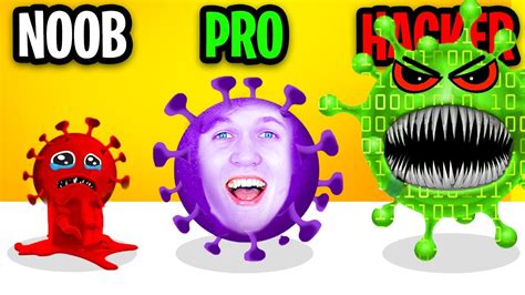Noob Vs Pro Vs Hacker In Germ Cure All Levels Youtube