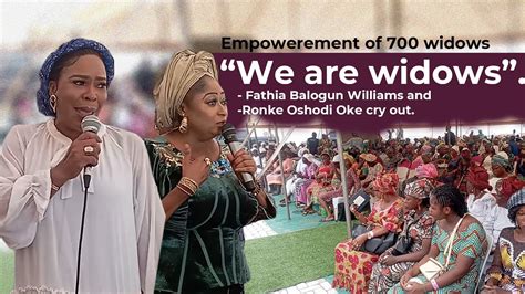 We Are Widows Fathia Balogun Williams And Ronke Oshodi Tope Alabi