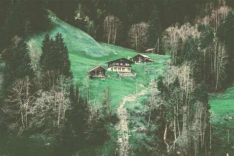 Hd Wallpaper Switzerland Grindelwald House Alps Explore Swiss