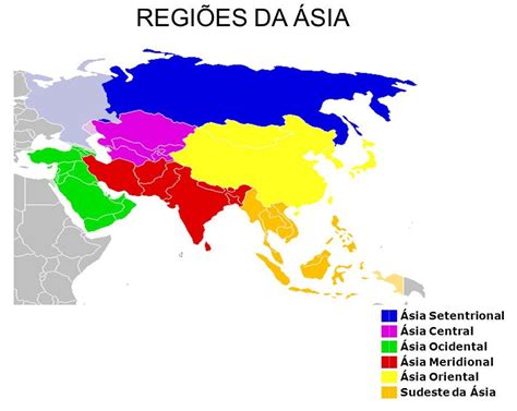 Regiões da Ásia Fonte Reprodução Slideplayer Escola Educação