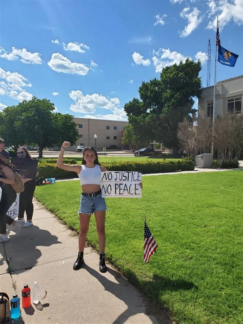 Im So Proud Of My 14 Year Old She Organized A Protest In Our Small Town That Drew Way More