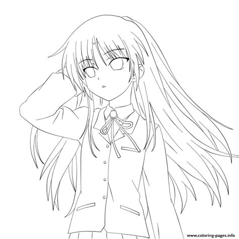 Anime Angel Coloring Coloring Pages