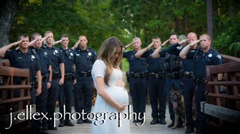 Fallen Officers Wife Honored By Police Force In Maternity Photos