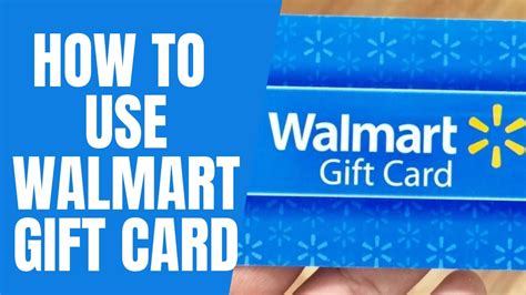 How To Use Walmart Gift Card Online Redeem Walmart Gift Card Youtube