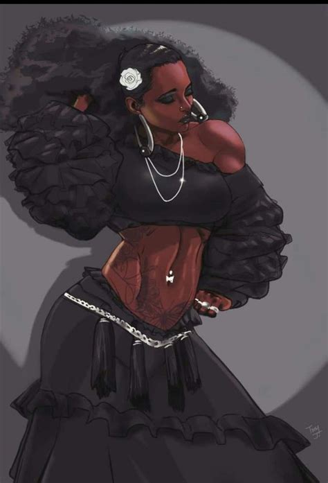 Pin By Bethmorie On Art Black Girl Art Black Women Art Black Anime