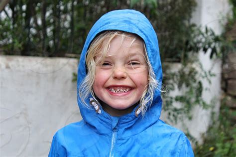 Portrait Boy Rain Rainy Wet Happy Smiling Happiness Childhood