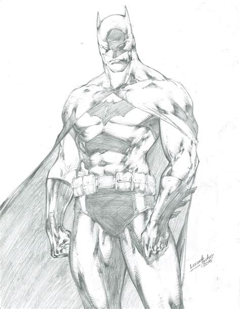 Batman Pencil Sketch In Kevin Sewells 4 Sale Comic Art Gallery Room