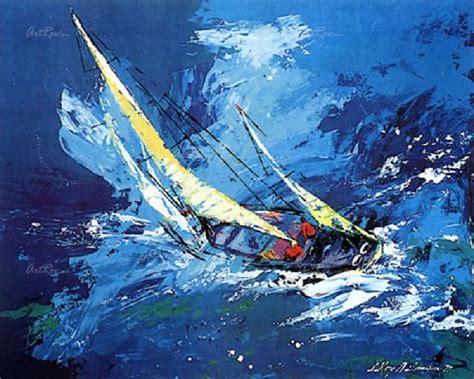 LeRoy Neiman Sailing, Hand Signed Offset Lithograph ...
