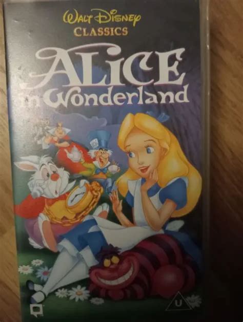 WALT DISNEY CLASSICS Alice In Wonderland VHS Video Vintage PicClick
